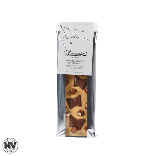 SUMMERBIRD AMBER ORANGE CROQUANT CHOKOLADEBAR 110 G.