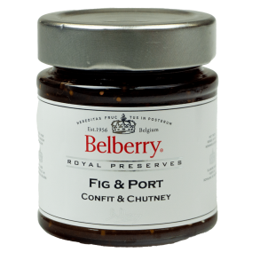 BELBERRY, CONFIT MED FIGEN OG PORTVIN