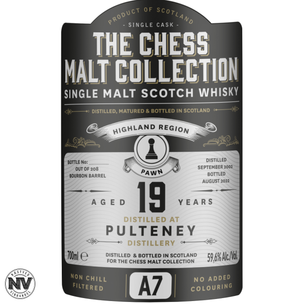 CHESS MALT BLACK PAWN A7 PULTENEY 19 R