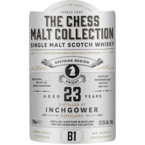 CHESS MALT WHITE KNIGHT B1 INCHGOWER 23 R