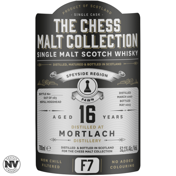 CHESS MALT BLACK PAWN F7 MORTLACH 16 R