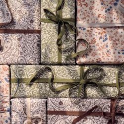 GAVEPAPIR, GRN PAISLEY - 5 METER