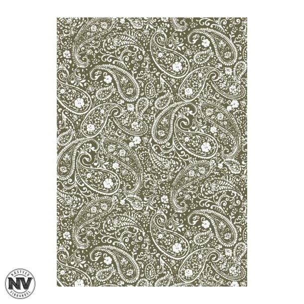 GAVEPAPIR, GRN PAISLEY - 5 METER