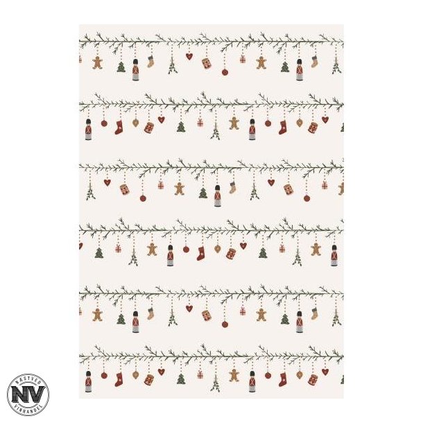 GAVEPAPIR, JULERANKER- 5 METER