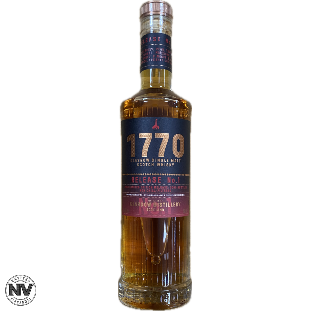 GLASGOW DISTILLERY 1770 SINGLE MALT WHISKY, RELEASE NO. 1 - 50 CL.