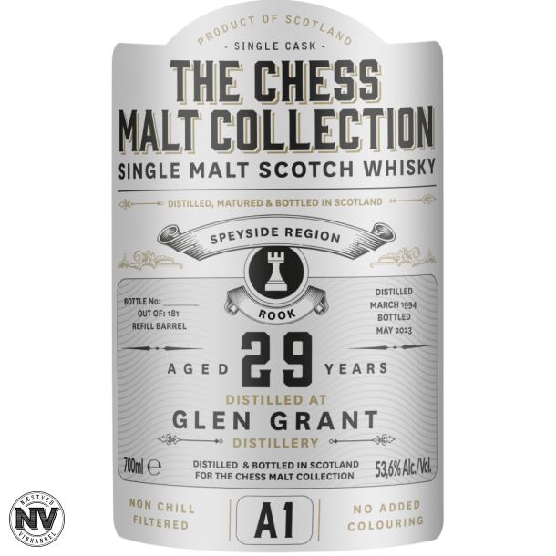 CHESS MALT WHITE ROOK A1 GLEN GRANT 29 R
