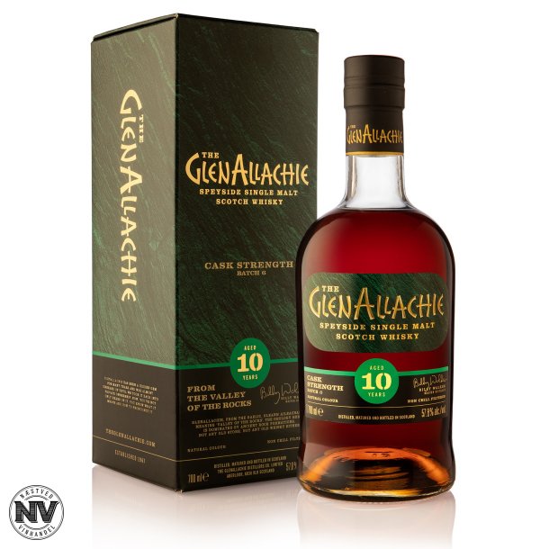 GLENALLACHIE SINGLE MALT WHISKY 10 R, CASK STRENGHT BATCH 6