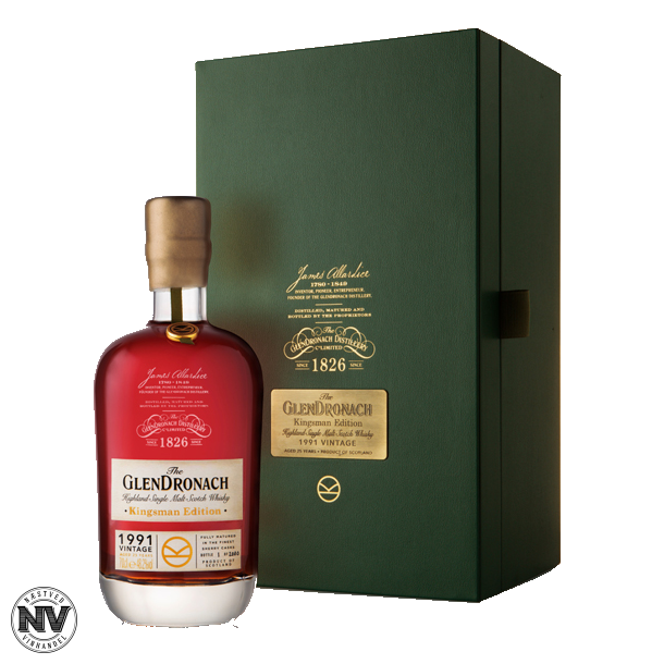 THE GLENDRONACH 25 YEAR OLD SINGLE MALT KINGSMAN EDITION VINTAGE 1991