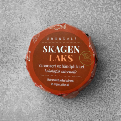 GR�NDALS VARMR�GET H�NDPLUKKET LAKS I �KOLOGISK OLIVENOLIE