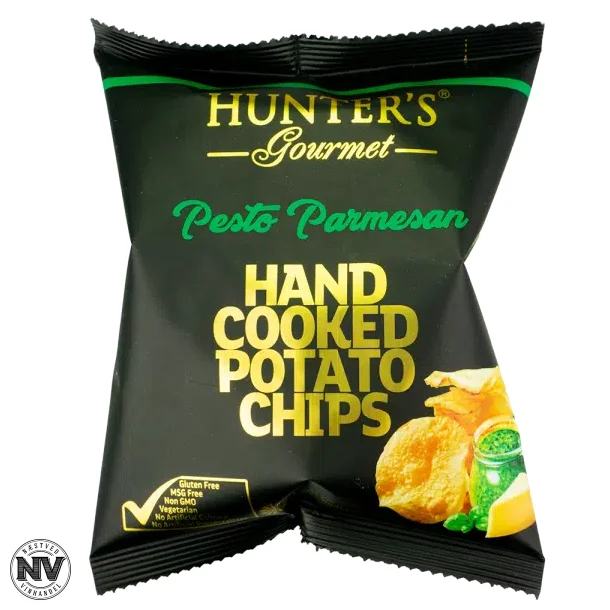 HUNTER'S GOURMET CHIPS - PESTO OG PARMESAN