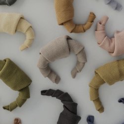 IB LAURSEN MYNTE STRIKKET SANDFARVET H�NDKL�DE