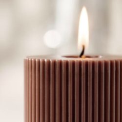 IB LAURSEN RILLET BLOKLYS I M�RK BRUN