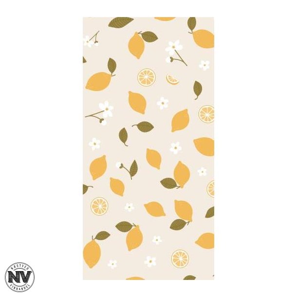 IB LAURSEN SERVIETTER, CITRONER - 16 STYK