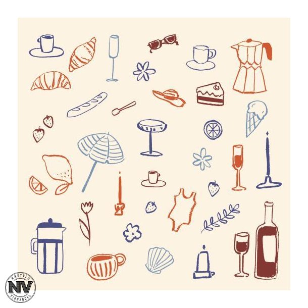 IB LAURSEN SERVIETER, DOLCE VITA - 20 STYK
