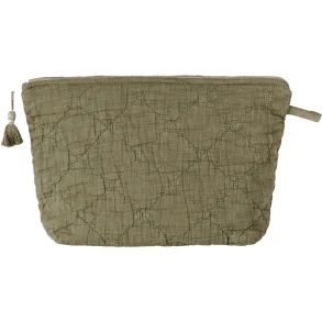 IB LAURSEN M�RKEGR�N QUILTED TOILETTASKE