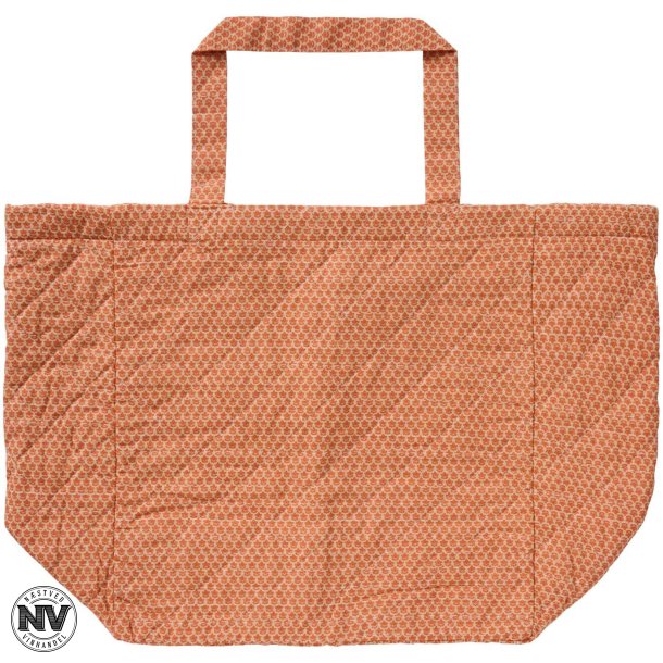 IB LAURSEN TASKENET MED ORANGE BLOKM�NSTER