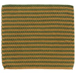 IB LAURSEN MYNTE STRIKKET KARKLUD - M�RK GR�N &amp; ORANGE STRIBET