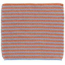 IB LAURSEN MYNTE STRIKKET KARKLUD - BL� &amp; ORANGE STRIBET