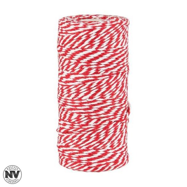 IB LAURSEN DOKUMENTGARN, R�D/HVID - 100 METER