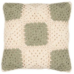 IB LAURSEN PUDE - H�KLET GR�N OG HVID TERNET