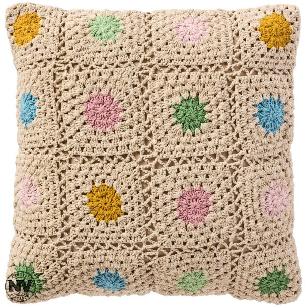 IB LAURSEN PUDE - HEKLET MULTIFARVET