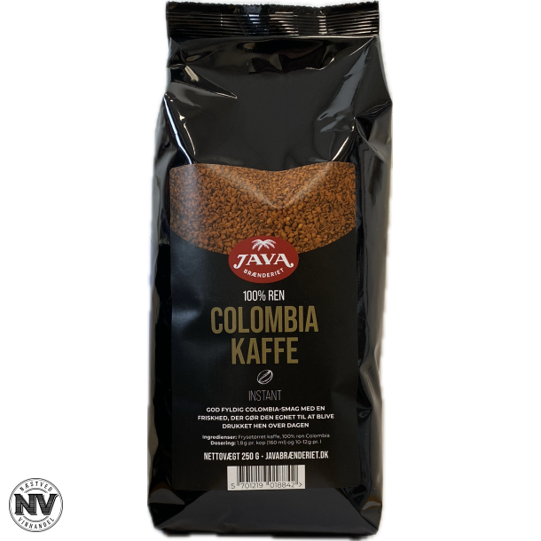 JAVA BR�NDERIETS INSTANT COLOMBIA KAFFE - 250 G.