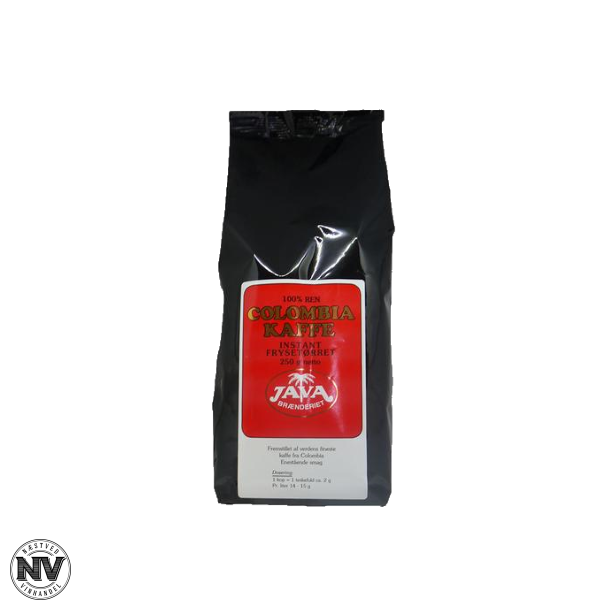 JAVA BR�NDERIETS INSTANT COLOMBIA KAFFE - 250 G.