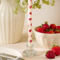 IB LAURSEN KERTELYS MED DANNEBROGSFLAG - 1,3 CM.