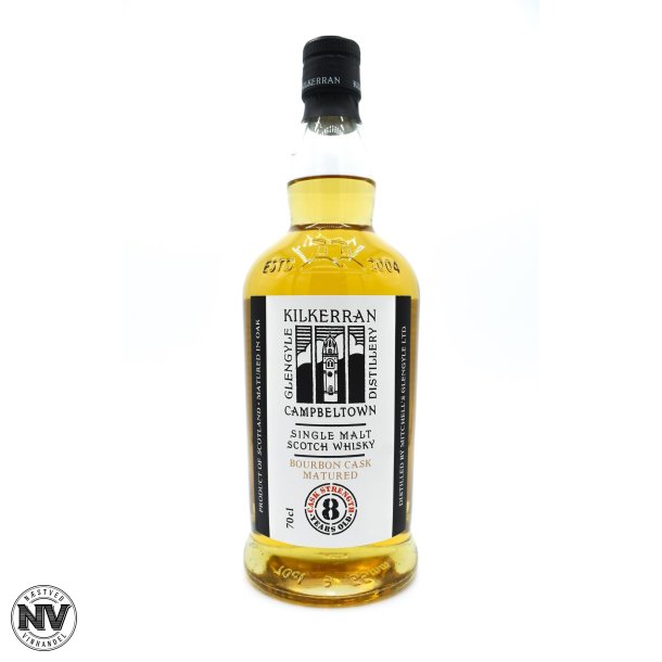 KILKERRAN 8 R BOURBON CASK MATURED, CASK STRENGTH, CAMBELTOWN SINGLE MALT WHISKY