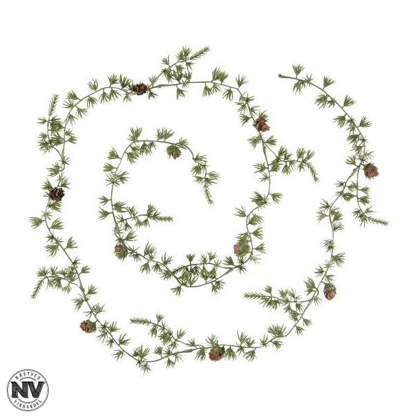 STILLENAT, KUNSTIG CEDERRANKE MED KOGLER