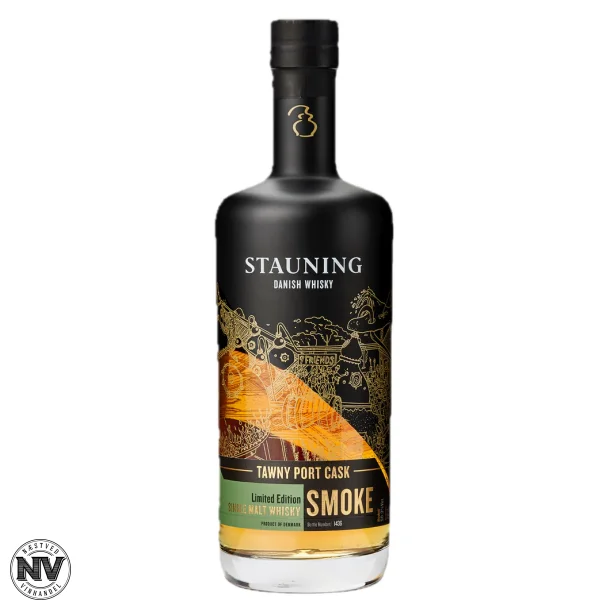 STAUNING SMOKE, PEATED SINGLE MALT WHISKY, LIMITED EDITION TAWNY PORT CASK
