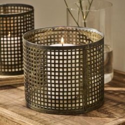 LYGTE TIL BLOKLYS I METALNET - STOR