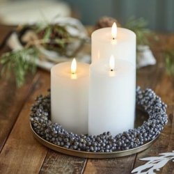 LYSBAKKE I METAL MED KANT