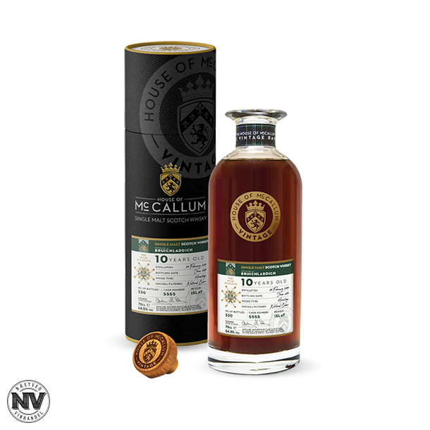 HOUSE OF MCCALLUM, BRUICHLADDICH 10 R SINGLE MALT WHISKY