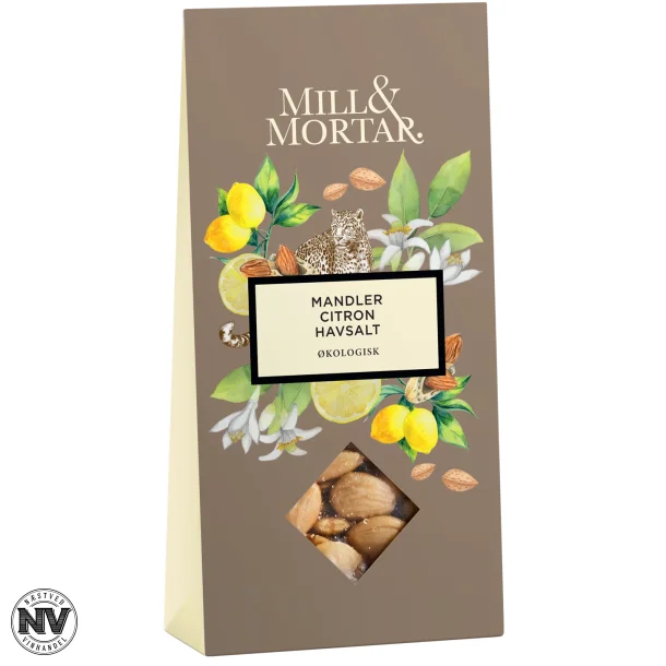 MILL &amp; MORTER MANDLER MED ROSMARIN OG HAVSALT