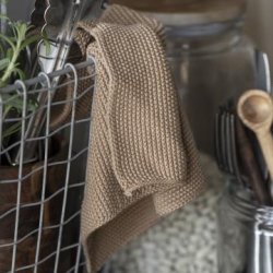 MYNTE STRIKKET KARKLUD - HONNINGBRUN