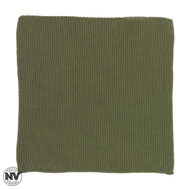 MYNTE STRIKKET KARKLUD - OLIVENGRN