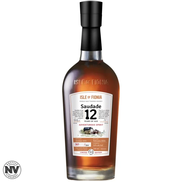 ISLE OF FIONIA, SAUDADE 12 RS LIMITED EDITION, KOLOGISK DANSK SINGLE MALT WHISKY
