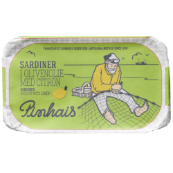 PINHAIS SARDINER I CITRON OG OLIVENOLIE