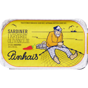PINHAIS SARDINER I KRYDRET OLIVENOLIE