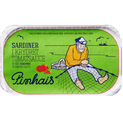 PINHAIS SARDINER I KRYDRET TOMAT