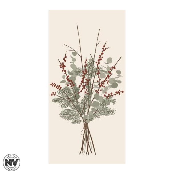 SERVIETTER, JULEBUKET - 16 STYK