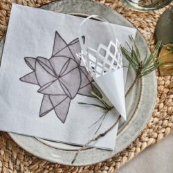 STILLENAT, SERVIET MED JULESTJERNE - 20 STYK