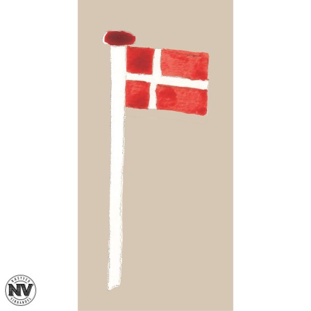 IB LAURSEN SERVIETTER, FLAGSTANG - 16 STYK