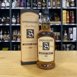 SPRINGBANK 10 R SINGLE MALT WHISKY - OLD LABEL