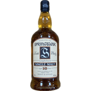 SPRINGBANK 10 R SINGLE MALT WHISKY - OLD LABEL