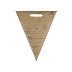 STELLA 7 KANTET STJERNE I NATURPAP - 60 CM