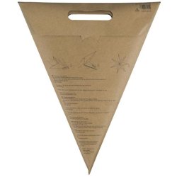 STELLA 7 KANTET STJERNE I NATURPAP - 90 CM