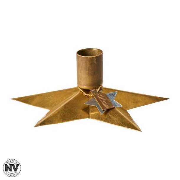 STILLENAT, STJERNEFORMET LYSESTAGE TIL 1,3 CM LYS