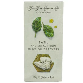 THE FINE CHEESE CO. - BASILIKUM & OLIVENOLIE CRACKERS
